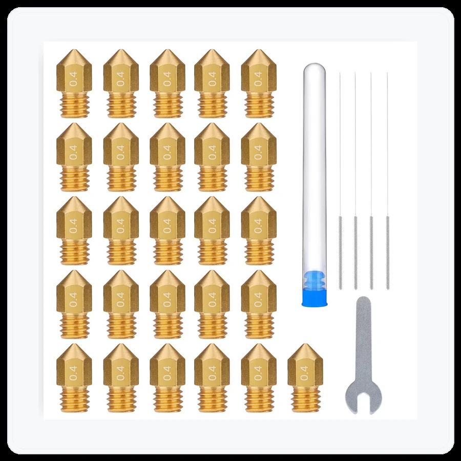 ELEGOO 0.4MM Brass Nozzle Kit for Neptune 3 Pro/Max/Plus