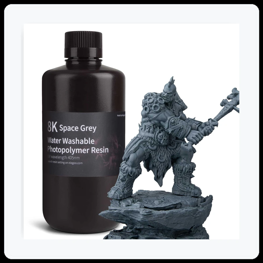 ELEGOO 8K Water-Washable Resin